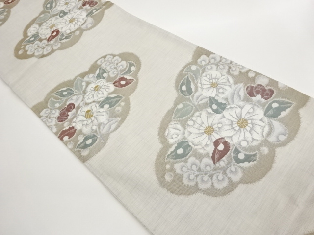 JAPANESE KIMONO / FUKURO OBI / WOVEN TSUJIGAHANA 